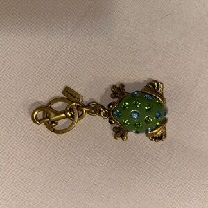 Coach frog charm